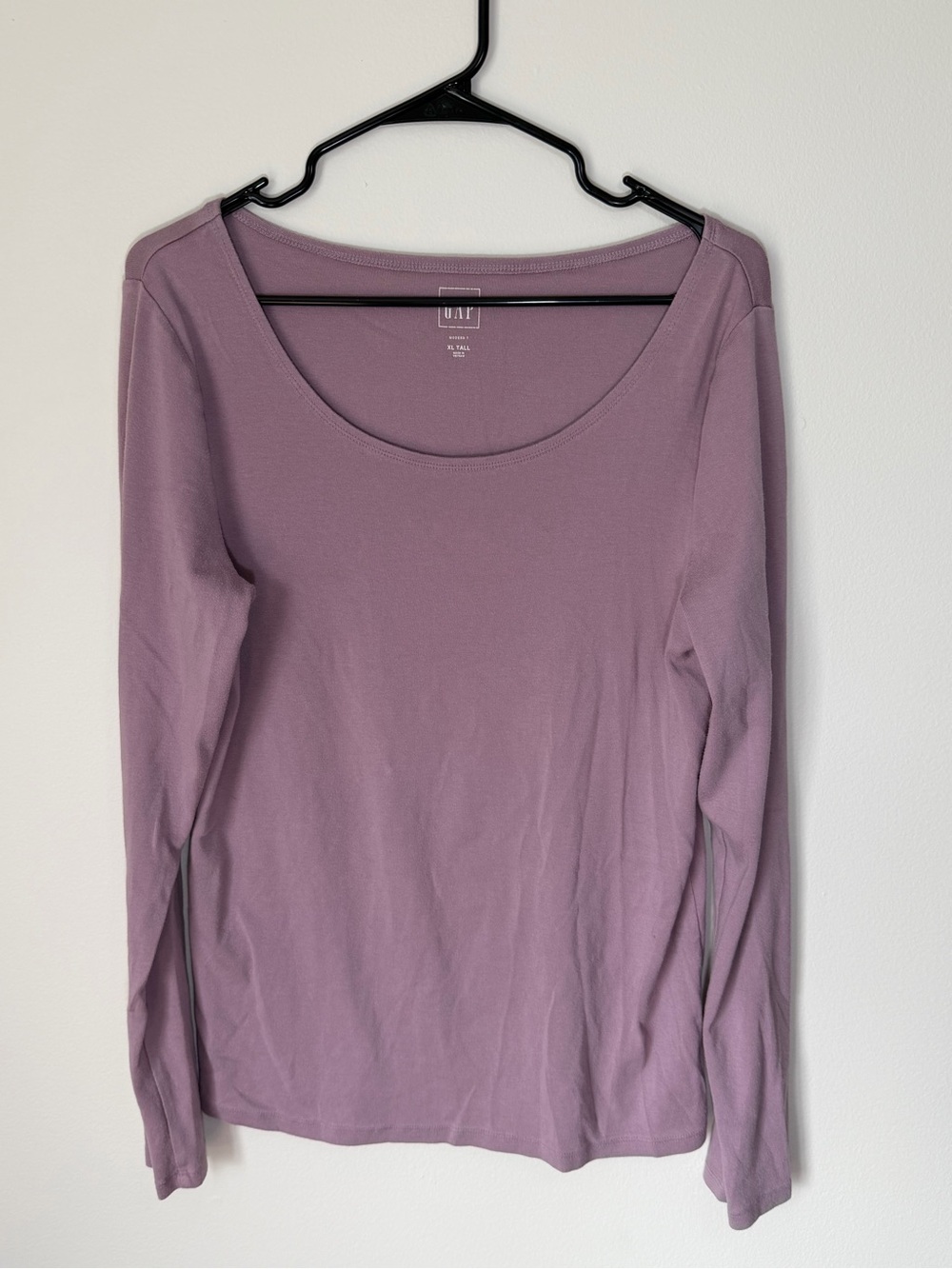 GAP Mauve Scoop Neck Long Sleeve Tee